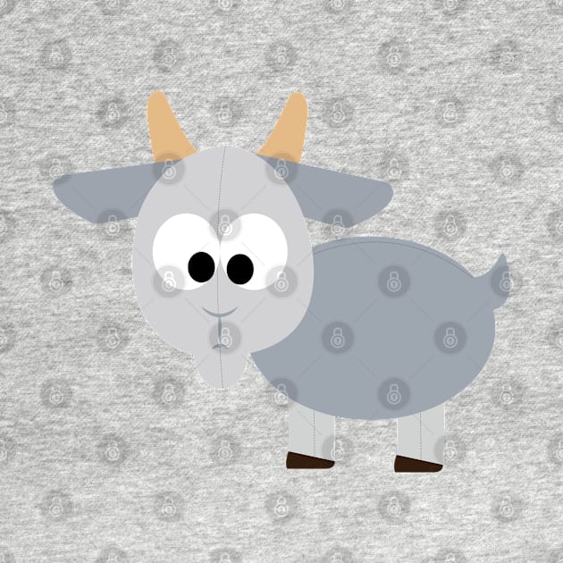 Adorable Gray Goat by Hedgie Designs